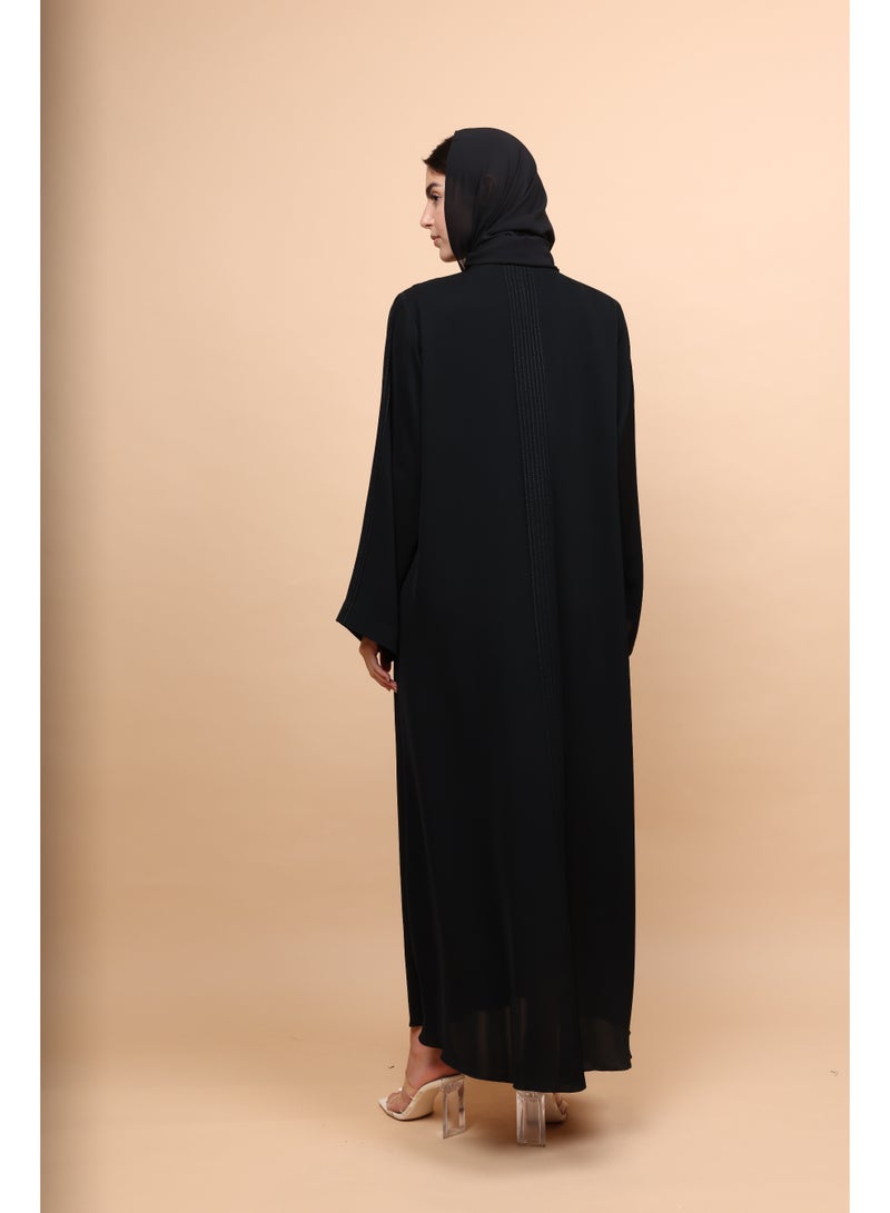 IKKXA Eclipse Pleated-Front Abaya - Image 5